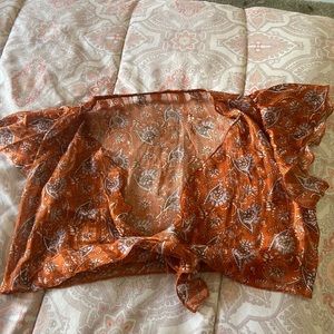 Sheer Floral Crop Top